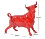 Statuette taureau rouge en céramique Feria - 6