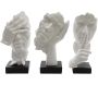 Statuettes visage ne pas voir - entendre - parler en polyrésine