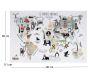 Sticker mural Mappemonde 90x60 cm - 5