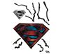 Sticker mural Superman logo encastré dans le mur - NOUVELLES IMAGES