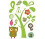 Sticker mural chat et hibou - LAA-0116