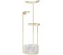 Support à bijoux en verre et métal doré Tesora - 44,90