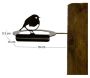 Support pour bol mangeoire en acier corten Bird - 9