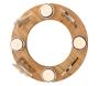 Support 4 bougies en bois et aluminium - AUB-6150