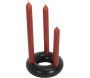 Support 3 bougies en céramique rond - THE HOME DECO FACTORY