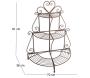 Support à plantes en fer 3 niveaux Arabesque - ANTIC LINE CRéATIONS