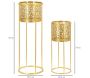 Support à plantes en métal Nat (Lot de 2) - MAU-0203
