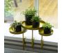 Support à plantes rond à fixer hauteur réglable doré - ESSCHERTS GARDEN