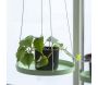 Support à plantes rond à suspendre vert - 8