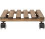 Support à roulettes en bois pour plantes d'intérieur - 8,90