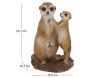 Suricates en résine 23 cm - 9