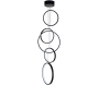 Suspension LED anneaux design Entryway