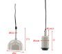 Suspension en acier Hang - VEN-0290