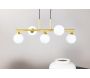 Suspension en acier et verre pour 5 ampoules Orb - 7