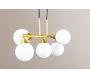 Suspension en acier et verre pour 5 ampoules Orb - 8