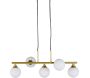 Suspension en acier et verre pour 5 ampoules Orb