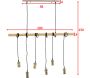 Suspension pour 6 ampoules en acier Fall - VEN-0216