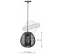 Suspension boule filaire 26 cm Maia - CMP-0679