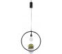 Suspension décorative avec plante artificielle