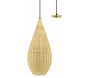 Suspension goutte en rotin naturel