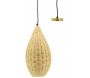 Suspension goutte en rotin naturel