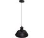 Suspension industrielle en fer noir Gasby