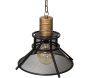 Suspension industrielle en fer noir 43 cm - ANTIC LINE CRéATIONS
