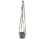 Suspension en jute noire et naturelle