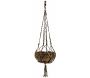 Suspension macramé bicolore en jute