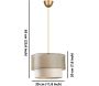 Suspension en métal Cake - ASI-0850