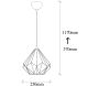Suspension en métal Diamond - ASI-0856
