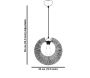 Suspension en métal et jute Kruh - ASI-2517