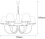 Suspension en métal et tissu Pardo - ASI-0900
