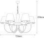 Suspension en métal et tissu Pardo - ASI-0900