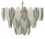 Suspension en métal et verre Leafy 60 x 87 cm - 129