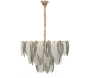 Suspension en métal et verre Leafy 60 x 87 cm
