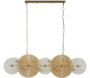 Suspension en métal et verre 100 x 23 x 94 cm Osaka