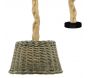 Suspension en osier gris et jute