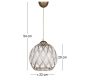 Suspension en plastique et coton chandelier - ASI-0211