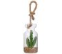 Suspensions en verre avec plantes artificielles 20 cm (Lot de 3) - 34,90