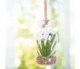 Suspensions en verre avec plantes artificielles 20 cm (Lot de 3) - THE HOME DECO FACTORY