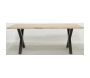 Table rectangulaire en acacia pied X - 525