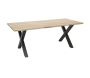 Table rectangulaire en acacia pied X