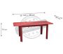 Table en aluminium avec allonge Eos 130-180 cm - PRL-0809