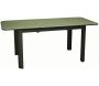 Table en aluminium avec allonge Eos 130-180 cm