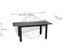 Table en aluminium avec allonge Eos 130-180 cm - PRL-0808