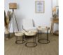 Table d'appoint Blue Lagon (Lot de 3) - THE HOME DECO FACTORY