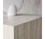 Table d'appoint en MDF effet travertine York 40 x 40 x 45 cm - 5
