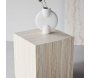 Table d'appoint en MDF effet travertine York 40 x 40 x 45 cm - 6