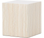 Table d'appoint en MDF effet travertine York 40 x 40 x 45 cm - 149